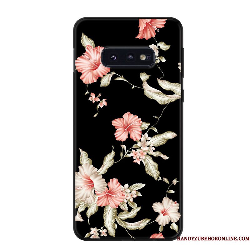 Hoesje Samsung Galaxy S10e Spotprent Trend Kunst, Hoes Samsung Galaxy S10e Bescherming Telefoon Geel