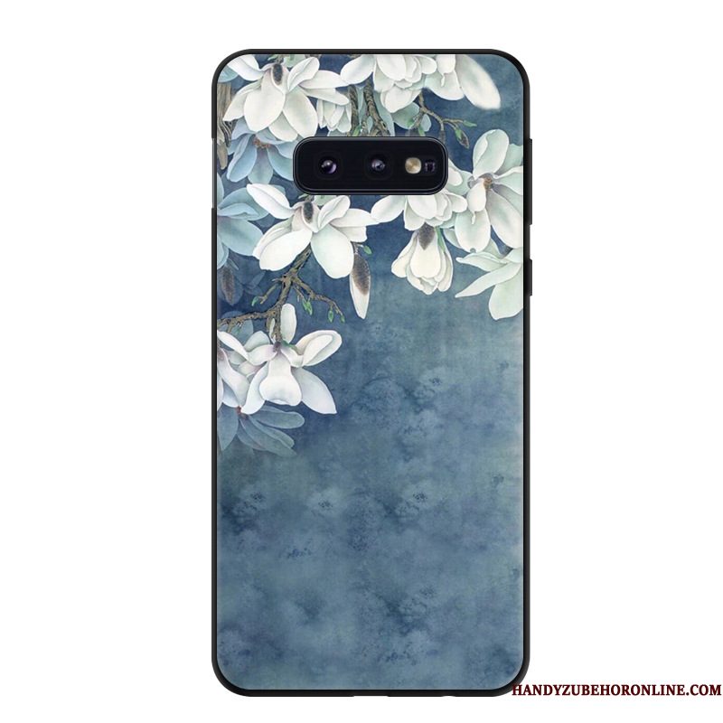 Hoesje Samsung Galaxy S10e Spotprent Trend Kunst, Hoes Samsung Galaxy S10e Bescherming Telefoon Geel