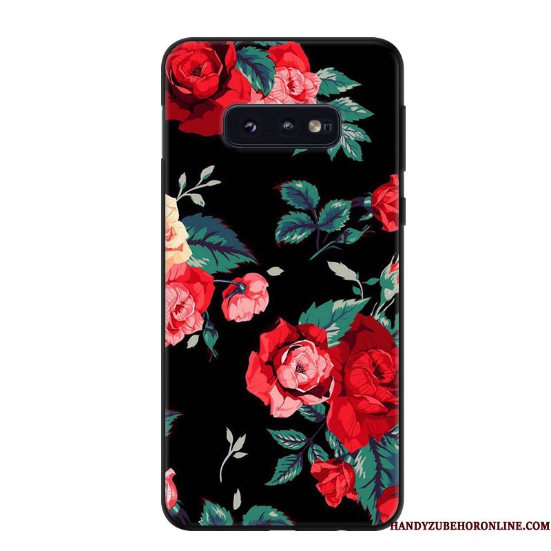 Hoesje Samsung Galaxy S10e Spotprent Trend Kunst, Hoes Samsung Galaxy S10e Bescherming Telefoon Geel