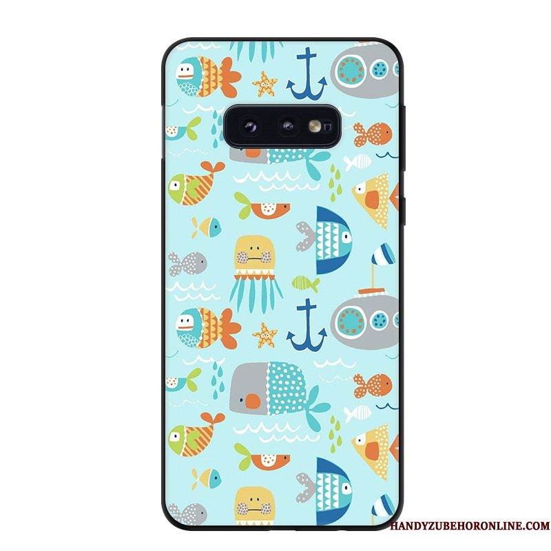 Hoesje Samsung Galaxy S10e Spotprent Trend Kunst, Hoes Samsung Galaxy S10e Bescherming Telefoon Geel