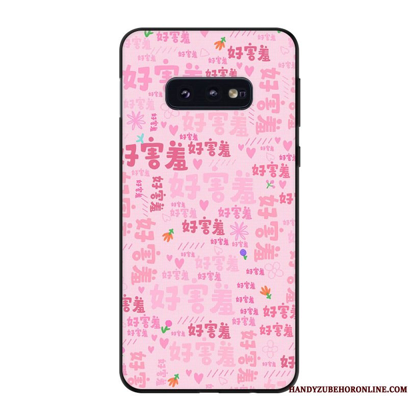 Hoesje Samsung Galaxy S10e Spotprent Trend Kunst, Hoes Samsung Galaxy S10e Bescherming Telefoon Geel