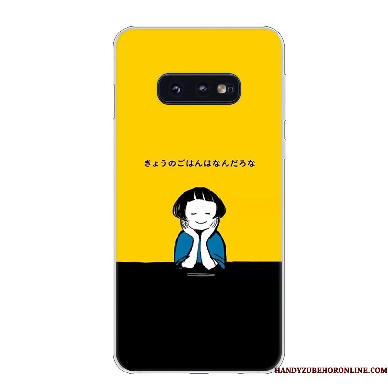 Hoesje Samsung Galaxy S10e Zacht Anti-fall Blauw, Hoes Samsung Galaxy S10e Bescherming Telefoon Wit