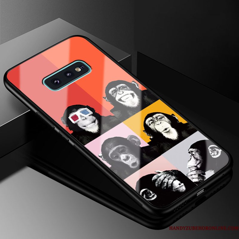 Hoesje Samsung Galaxy S10e Zacht Glas Wit, Hoes Samsung Galaxy S10e Bescherming Anti-falltelefoon