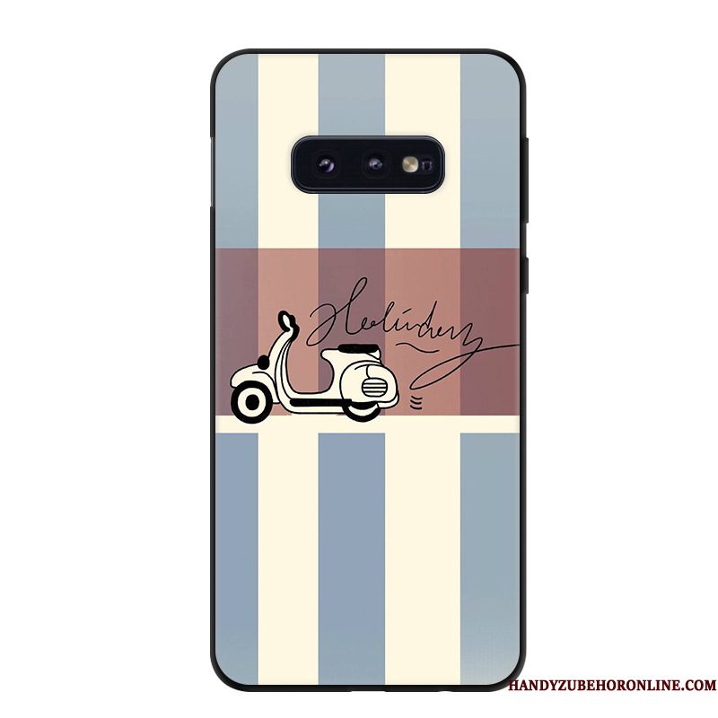 Hoesje Samsung Galaxy S10e Zacht Persoonlijk Groen, Hoes Samsung Galaxy S10e Bescherming Schrobbentelefoon