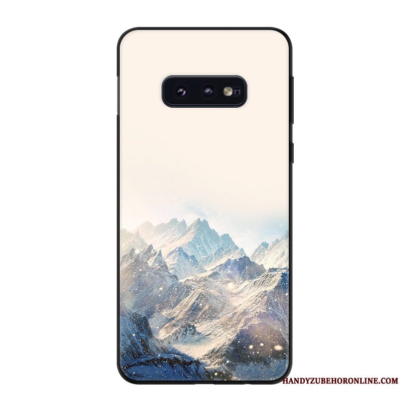 Hoesje Samsung Galaxy S10e Zacht Persoonlijk Groen, Hoes Samsung Galaxy S10e Bescherming Schrobbentelefoon