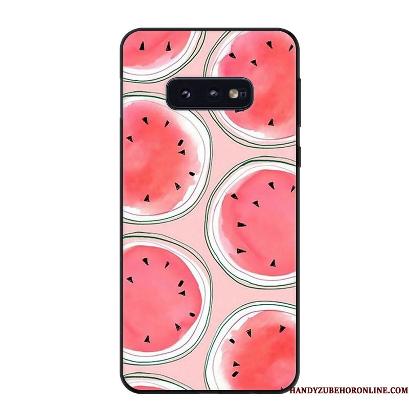 Hoesje Samsung Galaxy S10e Zacht Persoonlijk Groen, Hoes Samsung Galaxy S10e Bescherming Schrobbentelefoon