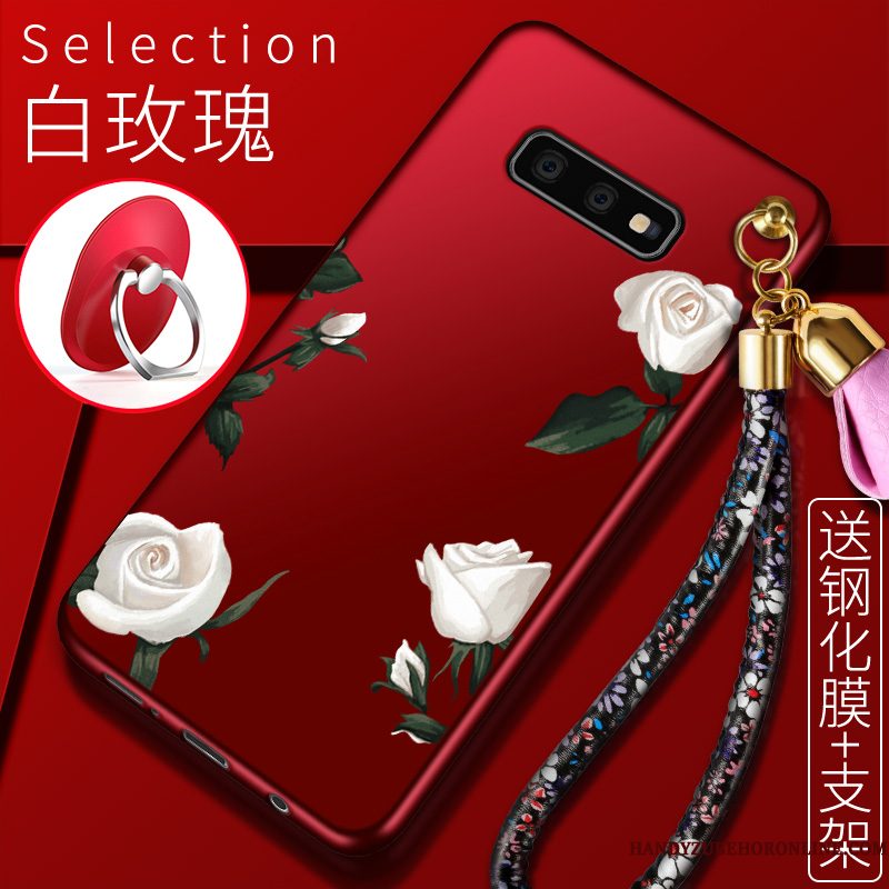 Hoesje Samsung Galaxy S10e Zacht Roodtelefoon, Hoes Samsung Galaxy S10e