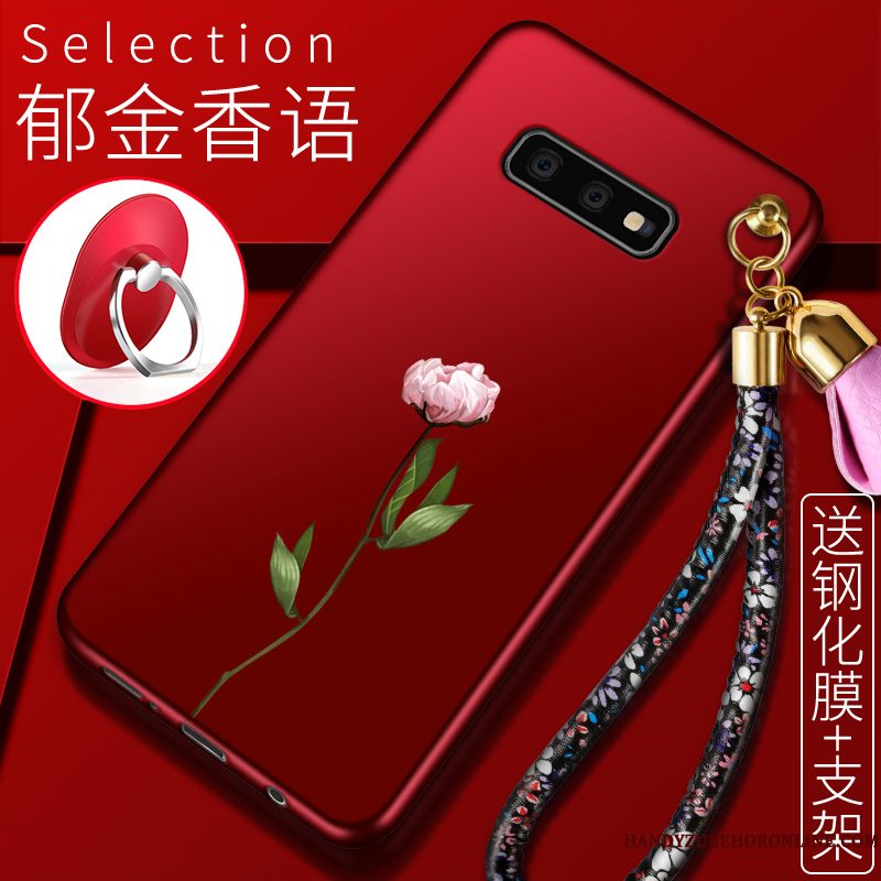 Hoesje Samsung Galaxy S10e Zacht Roodtelefoon, Hoes Samsung Galaxy S10e