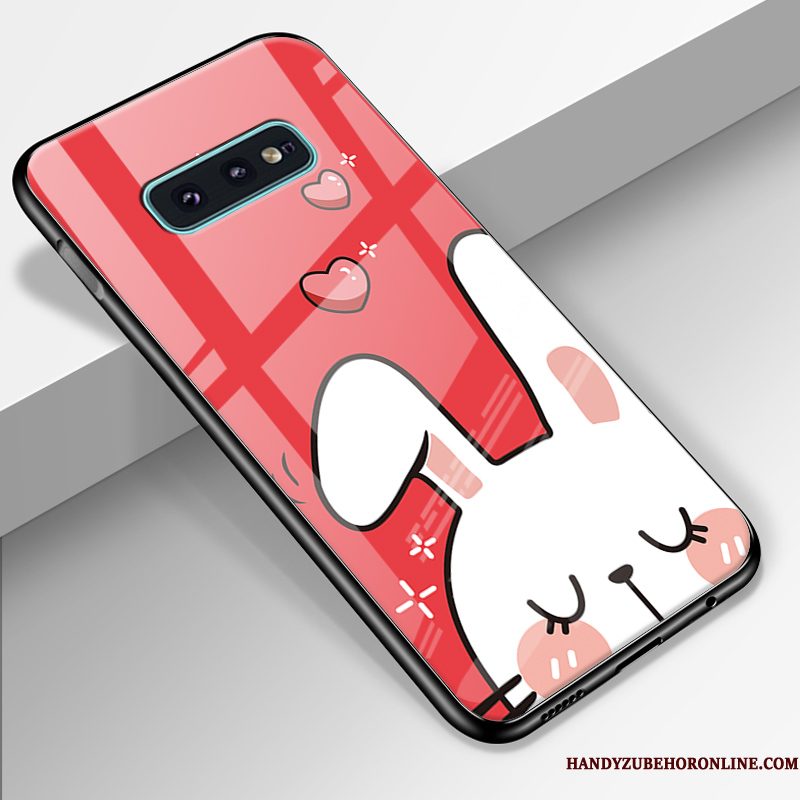 Hoesje Samsung Galaxy S10e Zakken Hard Glas, Hoes Samsung Galaxy S10e Zacht Jeugd Anti-fall