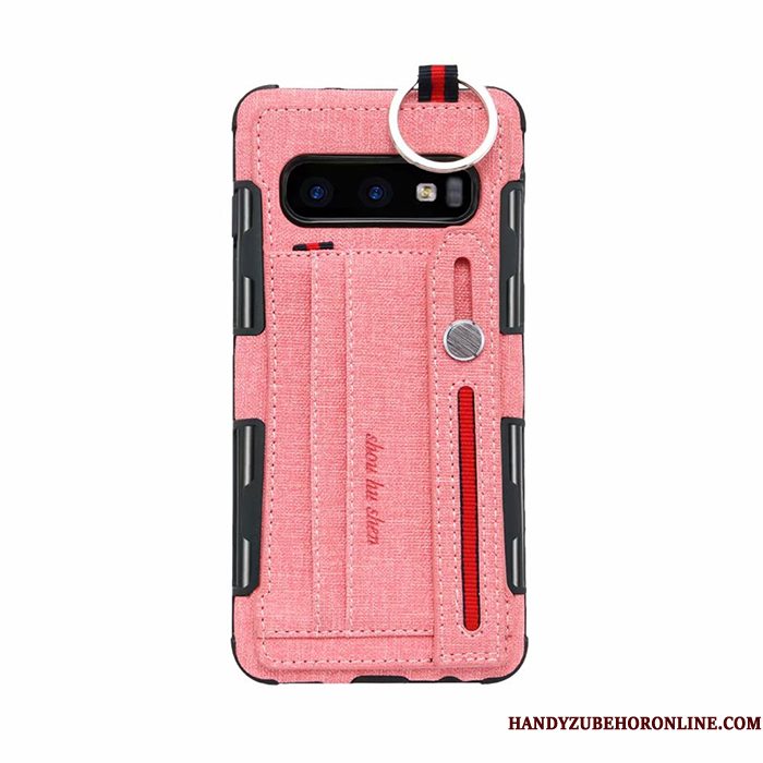 Hoesje Samsung Galaxy S10e Zakken Roze Kaart, Hoes Samsung Galaxy S10e Bescherming Ringtelefoon