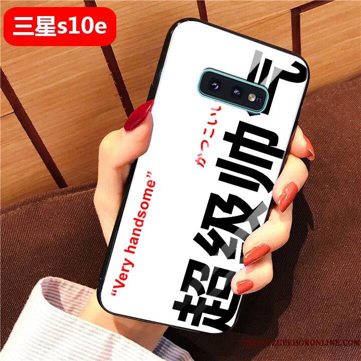 Hoesje Samsung Galaxy S10e Zakken Telefoon Lovers, Hoes Samsung Galaxy S10e Siliconen Trend Zwart