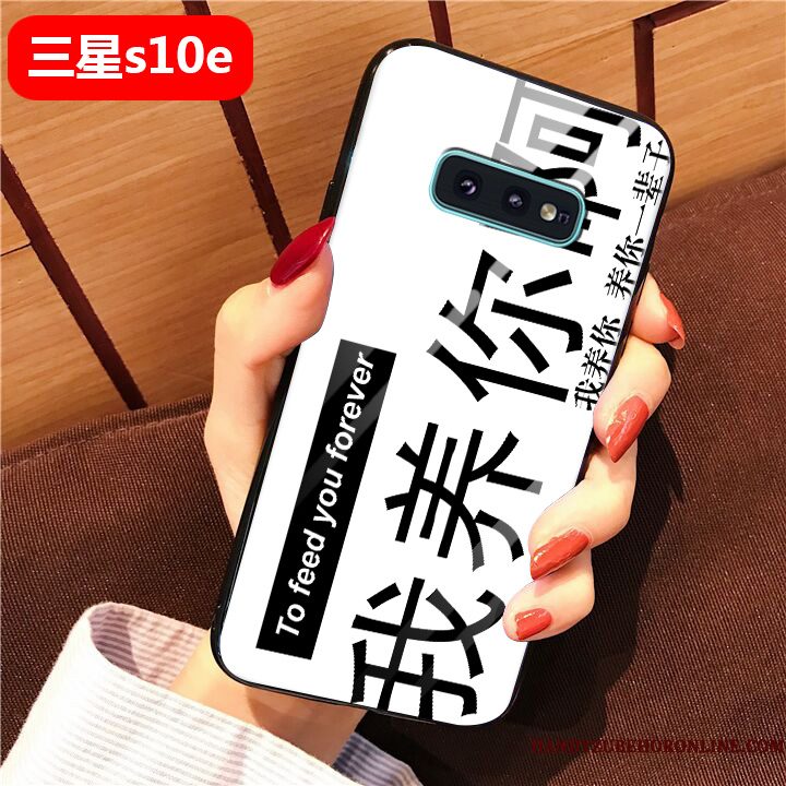 Hoesje Samsung Galaxy S10e Zakken Telefoon Lovers, Hoes Samsung Galaxy S10e Siliconen Trend Zwart