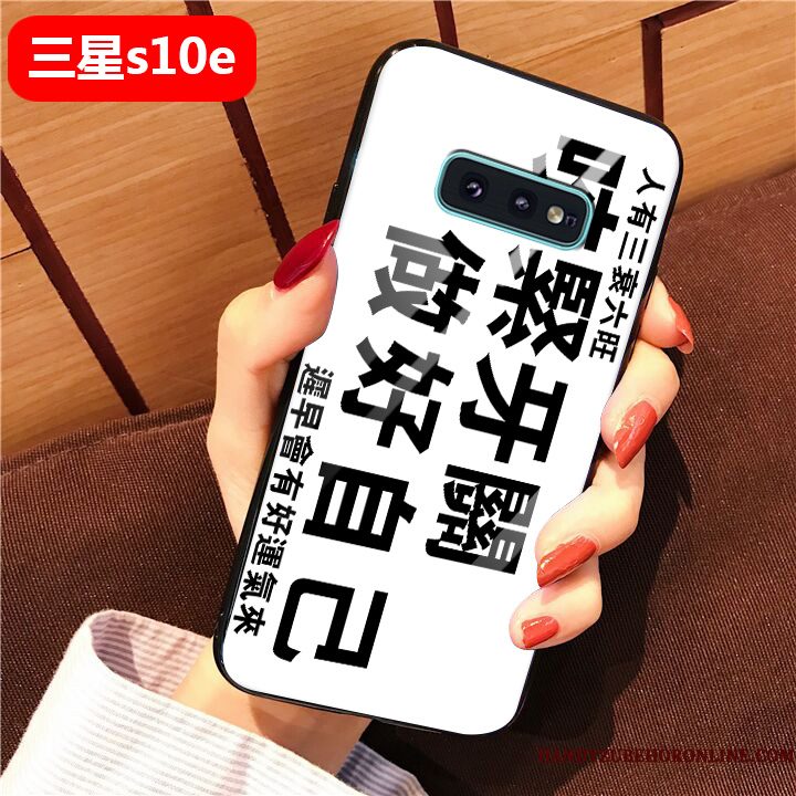 Hoesje Samsung Galaxy S10e Zakken Telefoon Lovers, Hoes Samsung Galaxy S10e Siliconen Trend Zwart