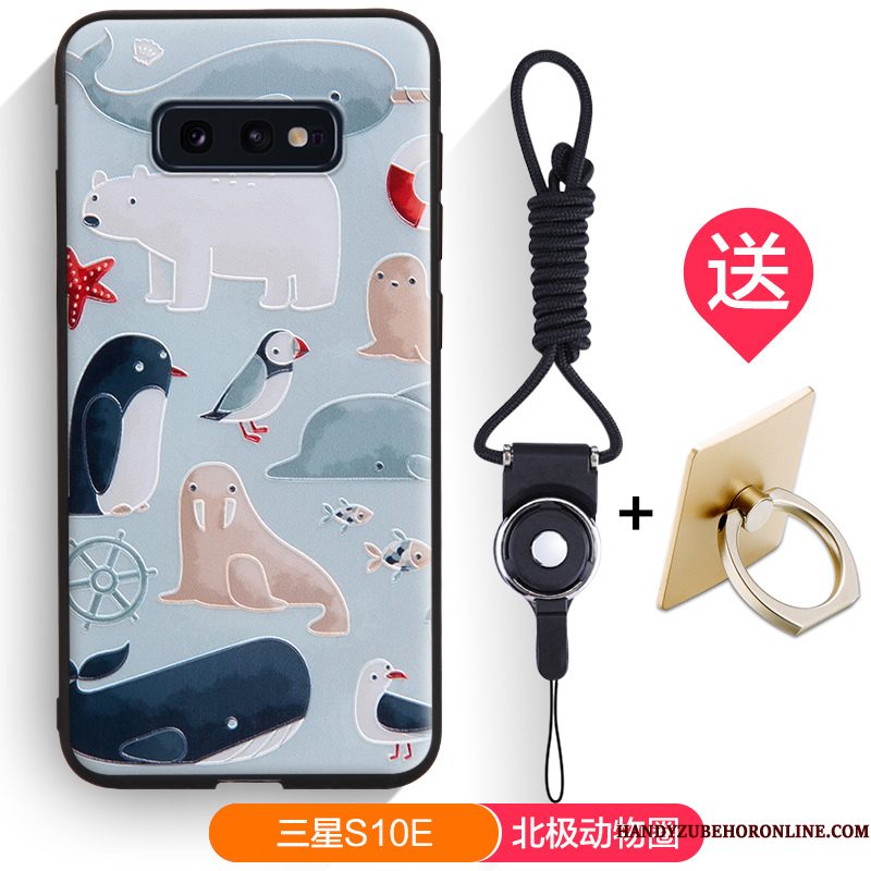 Hoesje Samsung Galaxy S10e Zakken Zwarttelefoon, Hoes Samsung Galaxy S10e Zacht Trendy Merk Anti-fall