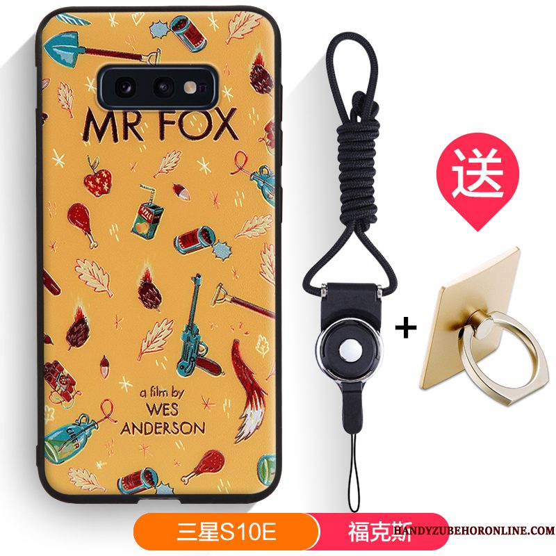 Hoesje Samsung Galaxy S10e Zakken Zwarttelefoon, Hoes Samsung Galaxy S10e Zacht Trendy Merk Anti-fall