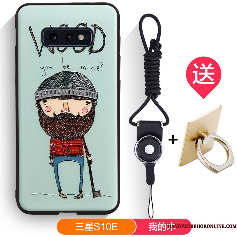 Hoesje Samsung Galaxy S10e Zakken Zwarttelefoon, Hoes Samsung Galaxy S10e Zacht Trendy Merk Anti-fall