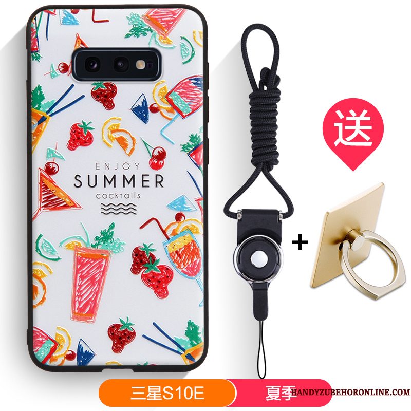 Hoesje Samsung Galaxy S10e Zakken Zwarttelefoon, Hoes Samsung Galaxy S10e Zacht Trendy Merk Anti-fall