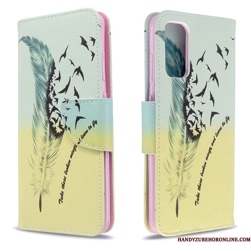 Hoesje Samsung Galaxy S20+ Bescherming Zwarttelefoon, Hoes Samsung Galaxy S20+ Leer