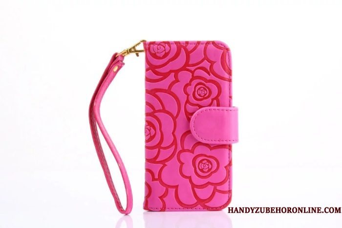 Hoesje Samsung Galaxy S20 Ultra Leer Bloemen Roze, Hoes Samsung Galaxy S20 Ultra Portemonnee