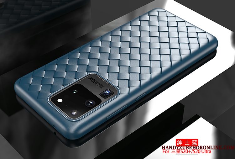 Hoesje Samsung Galaxy S20 Ultra Leer Eenvoudige Trend, Hoes Samsung Galaxy S20 Ultra Zacht Dun Anti-fall