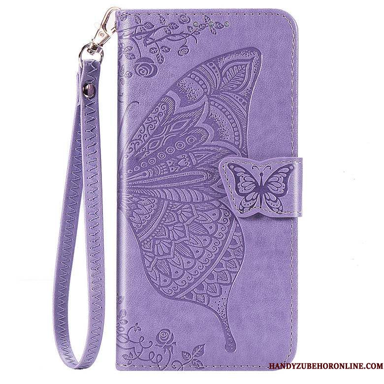 Hoesje Samsung Galaxy S20+ Zacht Anti-falltelefoon, Hoes Samsung Galaxy S20+ Folio Purper