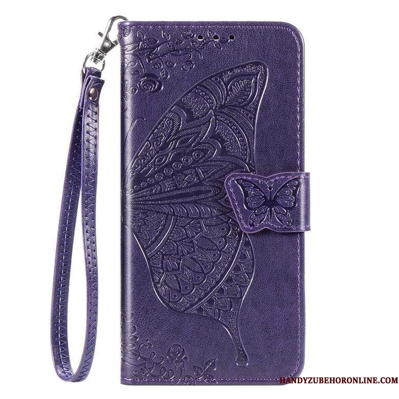 Hoesje Samsung Galaxy S20+ Zacht Anti-falltelefoon, Hoes Samsung Galaxy S20+ Folio Purper