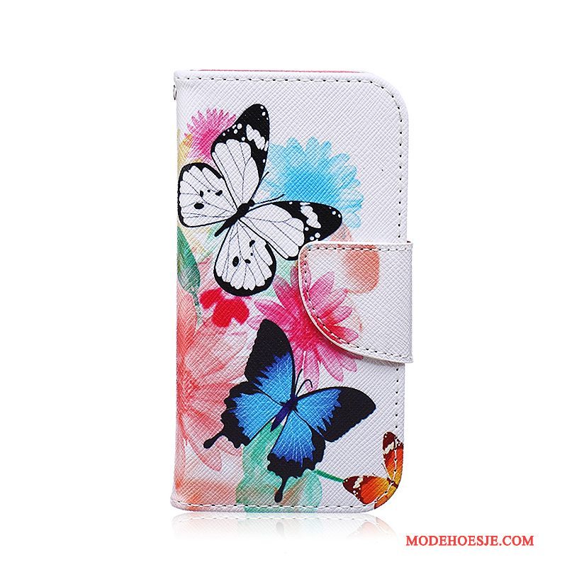 Hoesje Samsung Galaxy S3 Folio Telefoon Wit, Hoes Samsung Galaxy S3 Leer