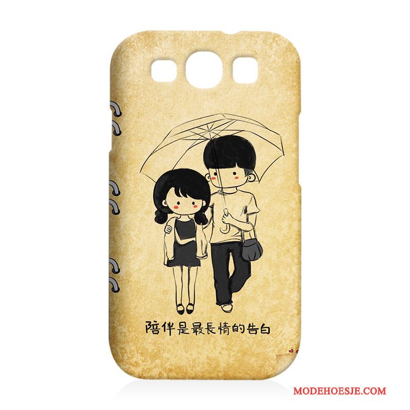 Hoesje Samsung Galaxy S3 Spotprent Hard Grijs, Hoes Samsung Galaxy S3 Bescherming Telefoon