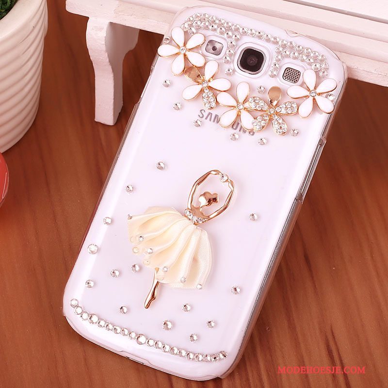 Hoesje Samsung Galaxy S3 Strass Hardtelefoon, Hoes Samsung Galaxy S3 Bescherming Purper