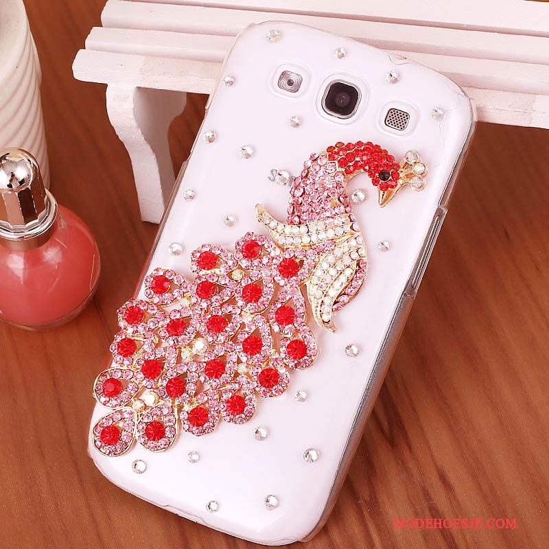 Hoesje Samsung Galaxy S3 Strass Hardtelefoon, Hoes Samsung Galaxy S3 Bescherming Purper