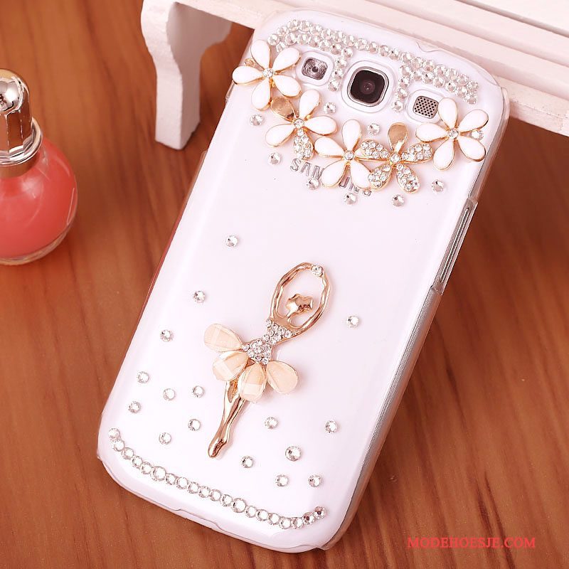 Hoesje Samsung Galaxy S3 Strass Hardtelefoon, Hoes Samsung Galaxy S3 Bescherming Purper