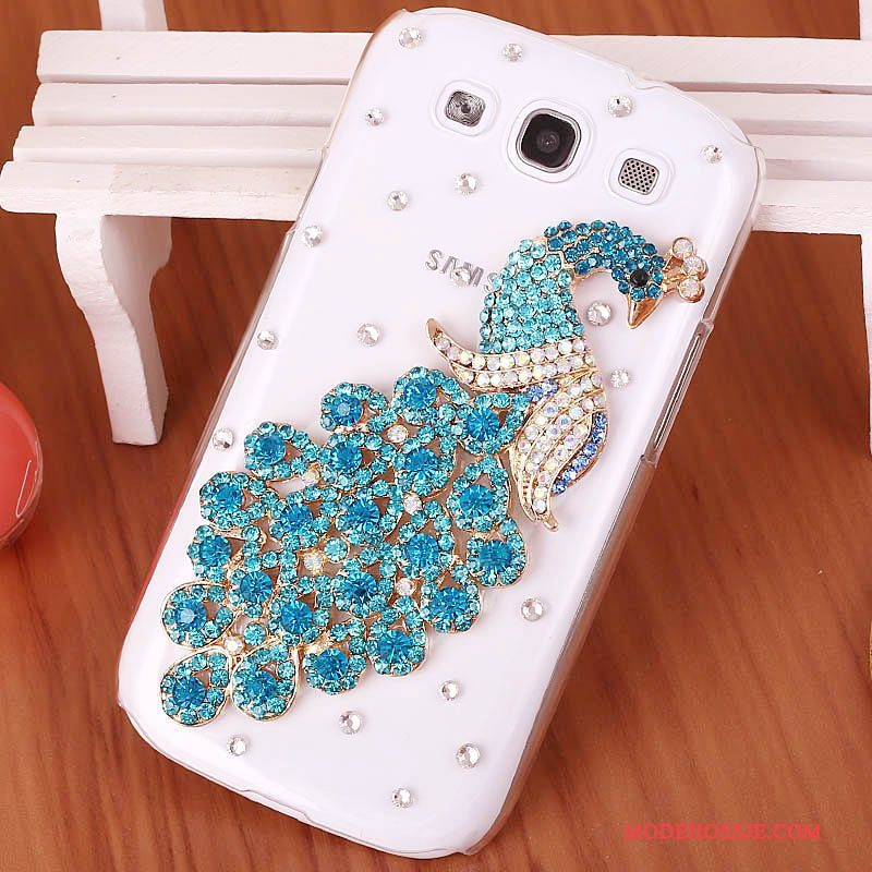 Hoesje Samsung Galaxy S3 Strass Hardtelefoon, Hoes Samsung Galaxy S3 Bescherming Purper