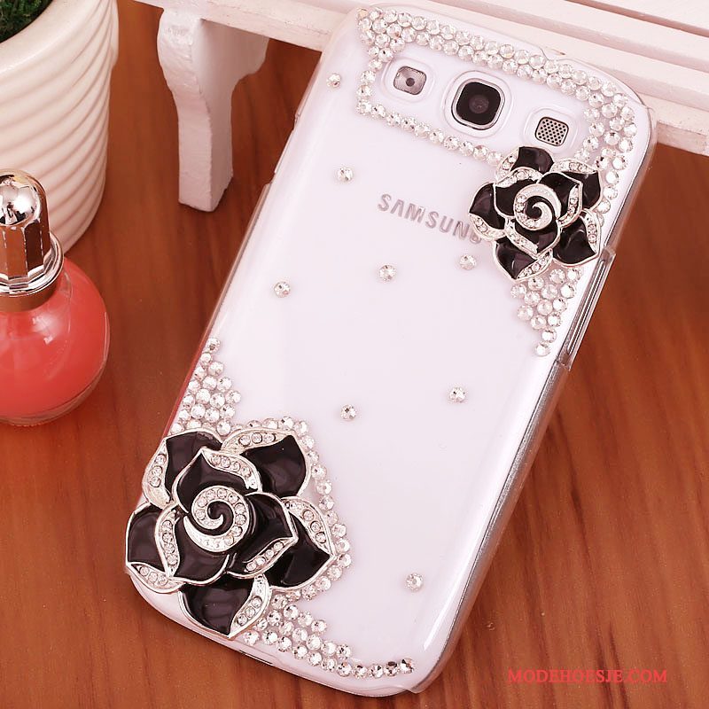 Hoesje Samsung Galaxy S3 Strass Hardtelefoon, Hoes Samsung Galaxy S3 Bescherming Purper