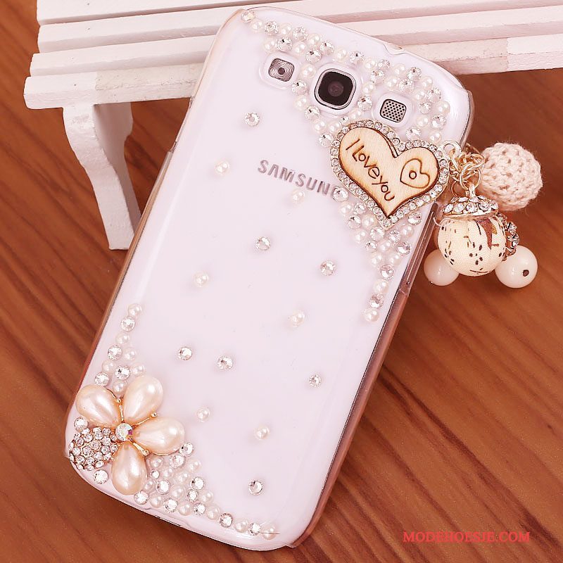 Hoesje Samsung Galaxy S3 Strass Hardtelefoon, Hoes Samsung Galaxy S3 Bescherming Purper