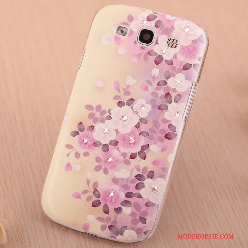 Hoesje Samsung Galaxy S3 Strass Trendtelefoon, Hoes Samsung Galaxy S3 Geschilderd Purper