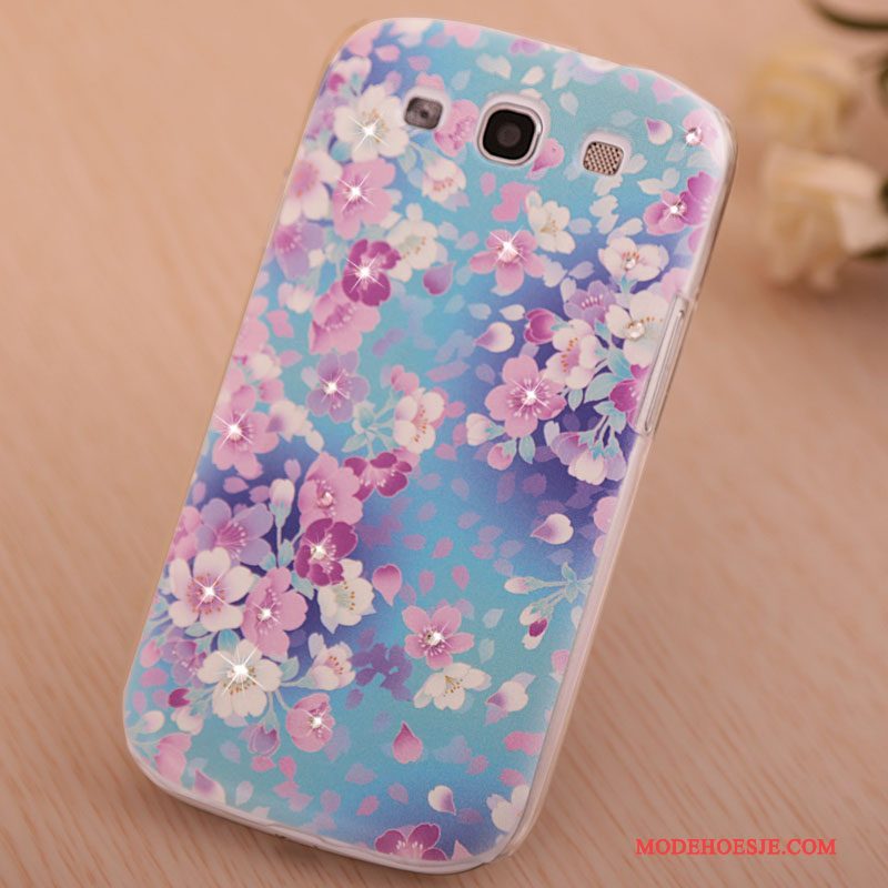 Hoesje Samsung Galaxy S3 Strass Trendtelefoon, Hoes Samsung Galaxy S3 Geschilderd Purper