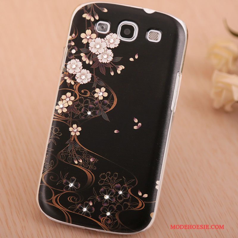 Hoesje Samsung Galaxy S3 Strass Trendtelefoon, Hoes Samsung Galaxy S3 Geschilderd Purper