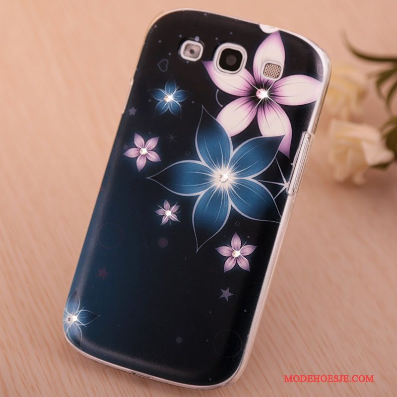 Hoesje Samsung Galaxy S3 Strass Trendtelefoon, Hoes Samsung Galaxy S3 Geschilderd Purper