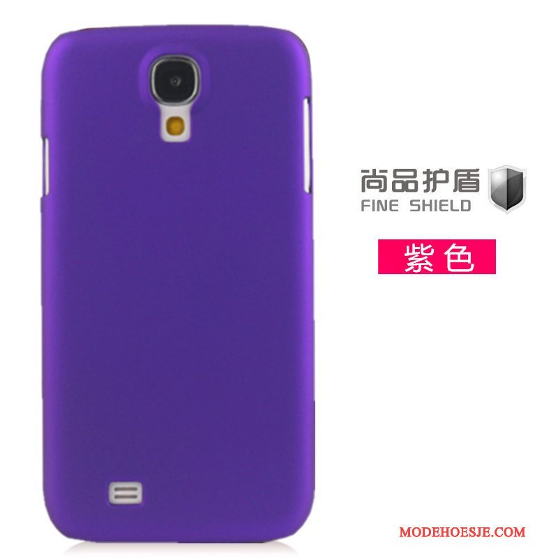 Hoesje Samsung Galaxy S4 Bescherming Purper Patroon, Hoes Samsung Galaxy S4 Schrobben Accessoires