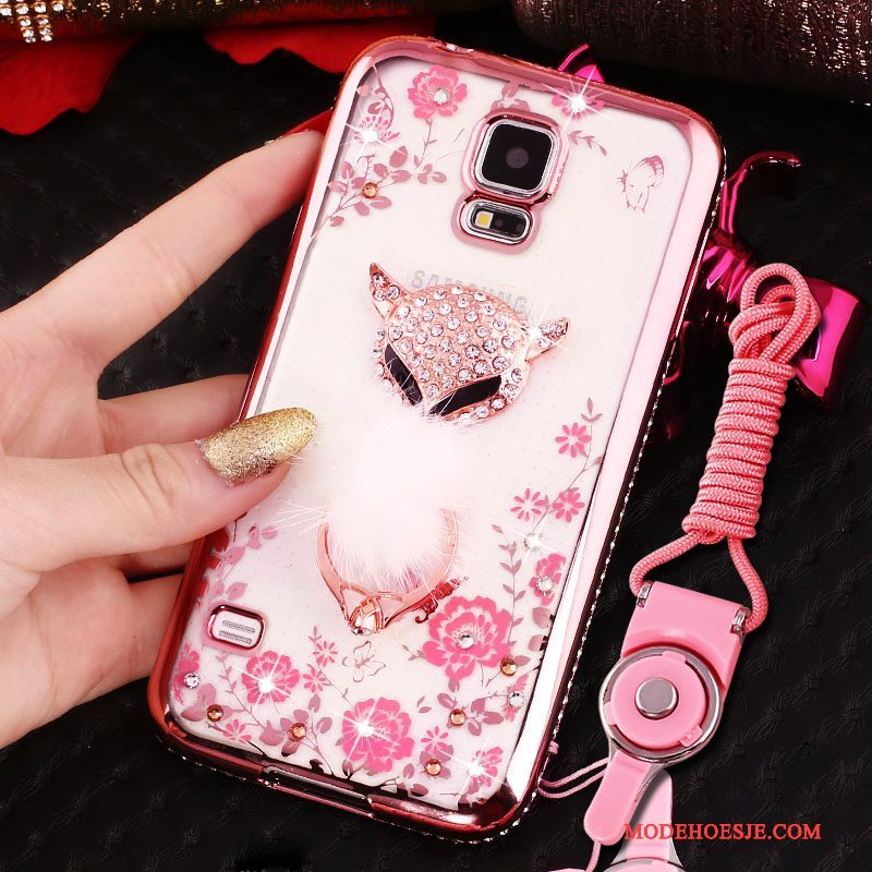 Hoesje Samsung Galaxy S4 Bescherming Telefoon Blauw, Hoes Samsung Galaxy S4 Strass Plating Anti-fall