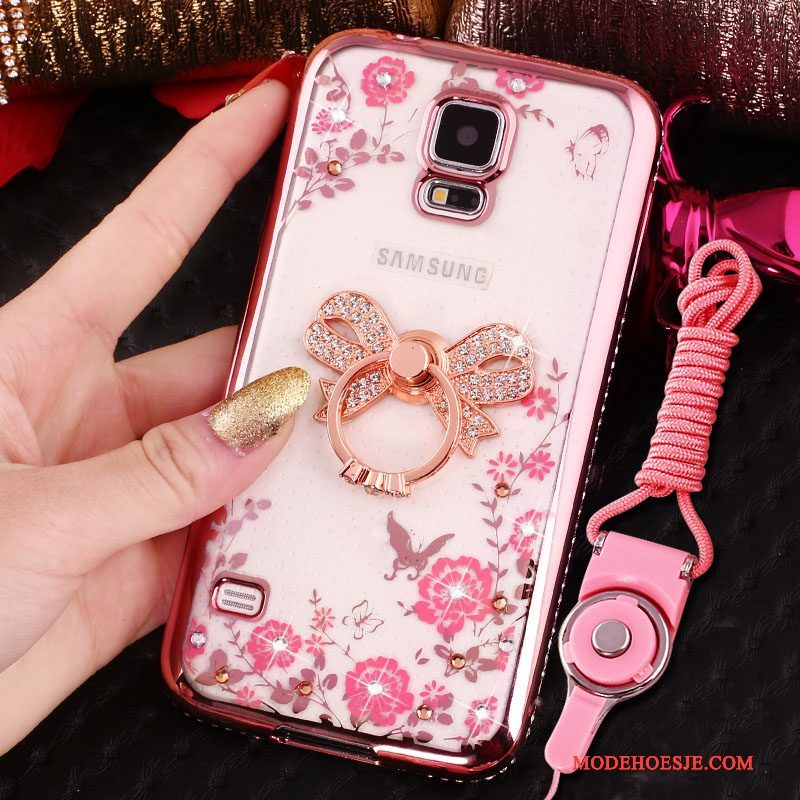 Hoesje Samsung Galaxy S4 Bescherming Telefoon Blauw, Hoes Samsung Galaxy S4 Strass Plating Anti-fall