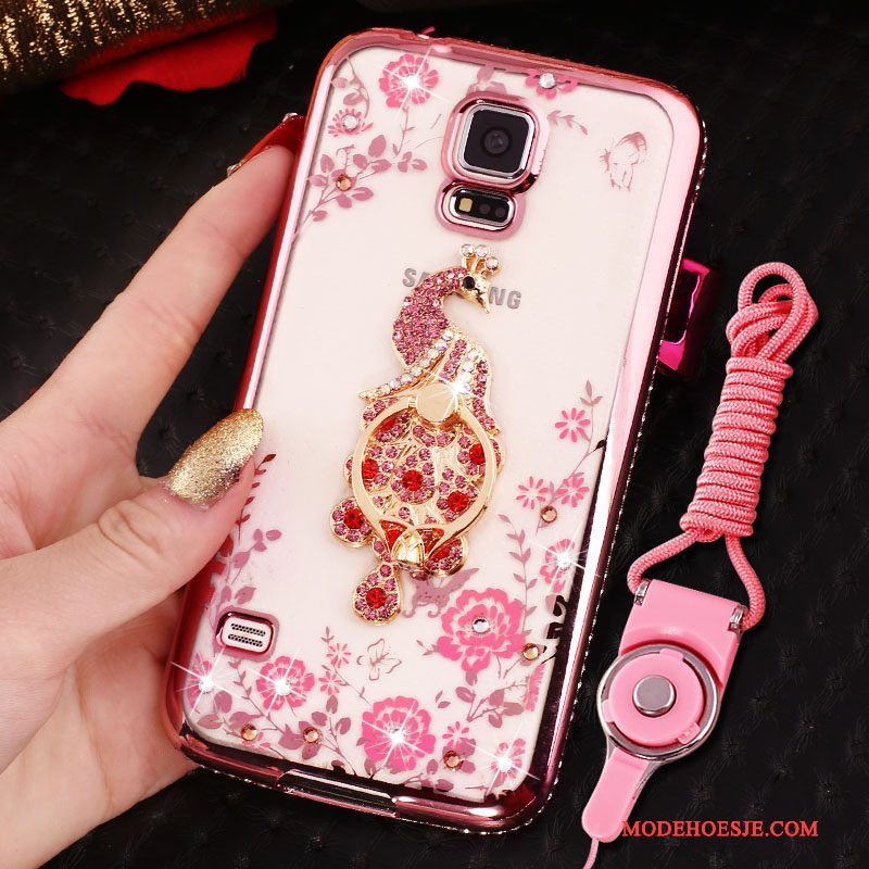 Hoesje Samsung Galaxy S4 Bescherming Telefoon Blauw, Hoes Samsung Galaxy S4 Strass Plating Anti-fall