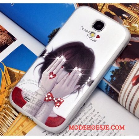 Hoesje Samsung Galaxy S4 Bescherming Telefoon Groen, Hoes Samsung Galaxy S4 Strass Nieuw Anti-fall