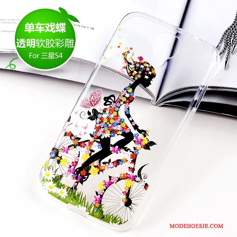 Hoesje Samsung Galaxy S4 Bescherming Telefoon Groen, Hoes Samsung Galaxy S4 Strass Nieuw Anti-fall