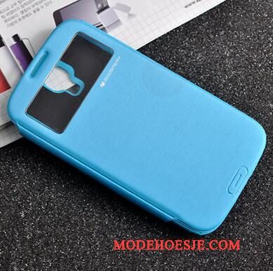 Hoesje Samsung Galaxy S4 Folio Geel Hard, Hoes Samsung Galaxy S4 Siliconen Telefoon Anti-fall