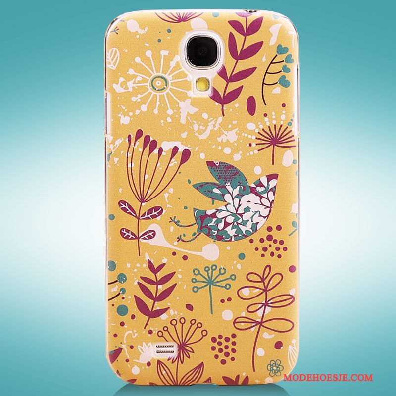 Hoesje Samsung Galaxy S4 Geschilderd Geeltelefoon, Hoes Samsung Galaxy S4 Bescherming