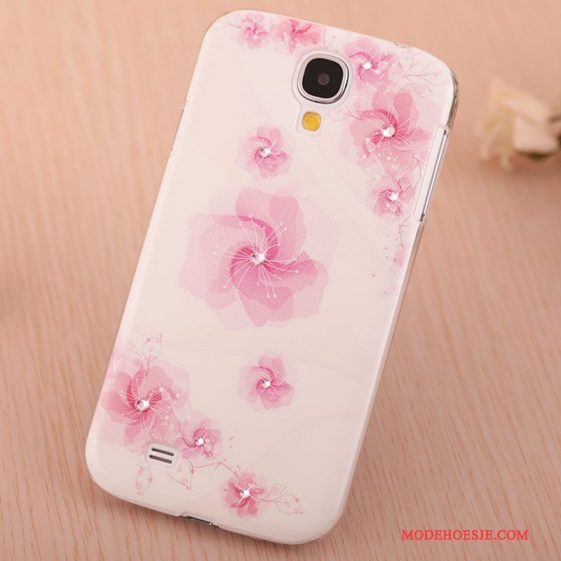 Hoesje Samsung Galaxy S4 Geschilderd Purpertelefoon, Hoes Samsung Galaxy S4 Strass