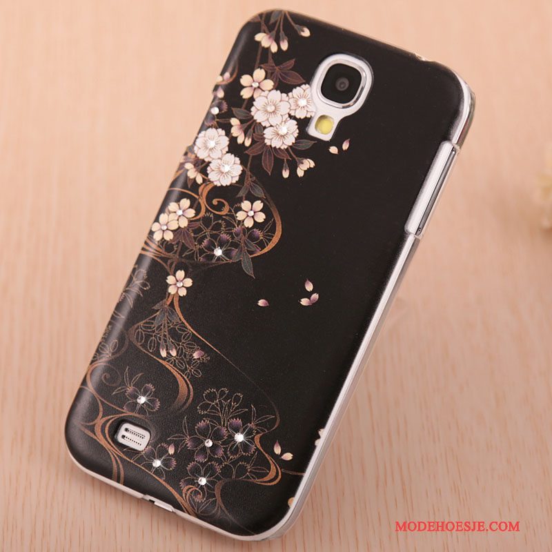 Hoesje Samsung Galaxy S4 Geschilderd Purpertelefoon, Hoes Samsung Galaxy S4 Strass