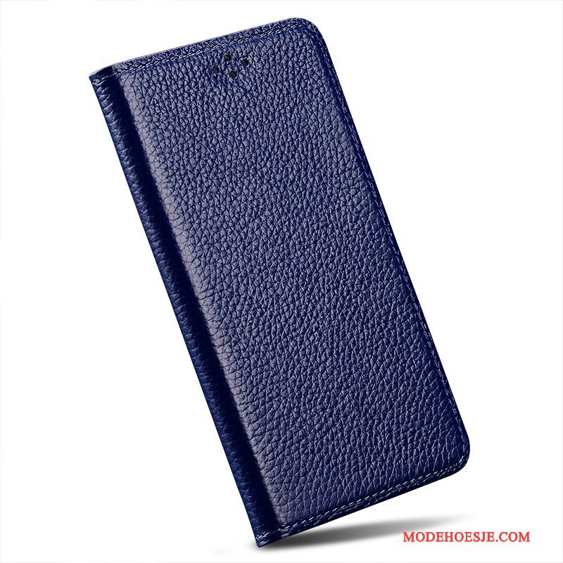 Hoesje Samsung Galaxy S4 Leer Blauwtelefoon, Hoes Samsung Galaxy S4 Folio