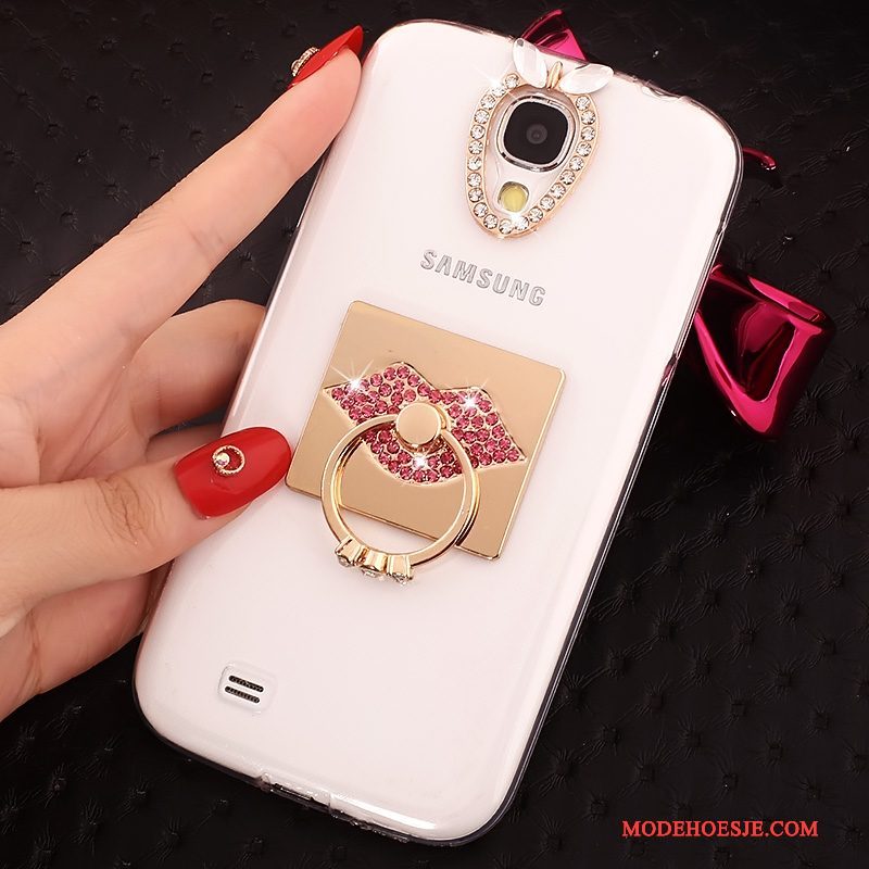 Hoesje Samsung Galaxy S4 Ondersteuning Blauw Ring, Hoes Samsung Galaxy S4 Zacht Telefoon